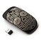 KOOLmouse Optical 24G Wireless Mouse Gold Black Candy Skull Pattern