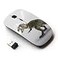 KOOLmouse Optical 24G Wireless Mouse White Funny T Rex Dinosaur