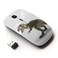 KOOLmouse Optical 24G Wireless Mouse White Funny T Rex Dinosaur