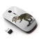 KOOLmouse Optical 24G Wireless Mouse White Funny T Rex Dinosaur