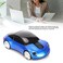 Dpofirs 24GHz Mouse Car Shape Ergonomic Optical Cordless with USB Receiver Mause for PC Office LaptopsBlue