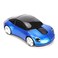 Dpofirs 24GHz Mouse Car Shape Ergonomic Optical Cordless with USB Receiver Mause for PC Office LaptopsBlue