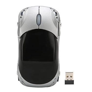Dpofirs 24Hz Car Mouse WiFi Mouse with USB Receiver 3D Sports Car Mouse Optical Mouse for Laptop PC Tablet Gaming Office 7 Linux