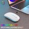 AIKOKOK Wireless Bluetooth Mouse Rechargeable Dual Mode Bluetooth 52 24G USB LED Lights Slim Silent Portable Computer Mouse for Laptop PC MacBook iPad Tablet White