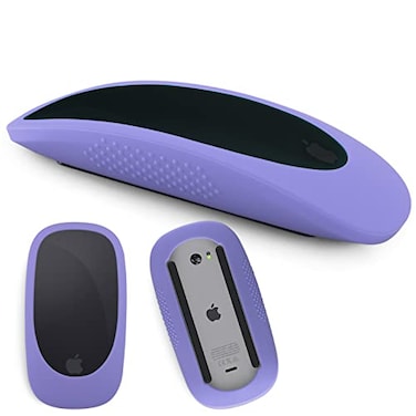 AKSHFETH Silicone Cover for Apple Magic Mouse 2 Silicone Case Sleeve Compatible with Apple Mouse 2 Skin AntiDrop GripLavender Grey