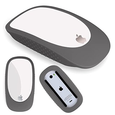 AKSHFETH Silicone Protector for Apple Magic Mouse 2 iMac Magic Mouse Cover Case for Apple Magic Mouse 1II AntiDrop Protective SleeveDark Gray