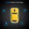 BKLNOG Classic Car Shaped Mouse Updated with LED Headlights 1600 DPI 24Ghz Wireless Computer Mouse Comfortable for Every Use Yellow