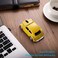 BKLNOG Classic Car Shaped Mouse Updated with LED Headlights 1600 DPI 24Ghz Wireless Computer Mouse Comfortable for Every Use Yellow
