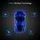 BKLNOG Sports Car Computer Mouse Updated with LED Headlights 1600 DPI 24 GHz Wireless Mouse for PC Mac Blue