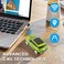 CHUYI Cool Sports Car Shape Wireless Optical Mouse 1600 DPI Cordless Office School Mice with USB Receiver for PC Computer Laptop Green1 Pack