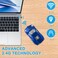CHUYI Cool Sports Car Shaped Wireless Mouse 1600DPI Cordless Optical Mice with USB Receiver for Office School Home Travel for PC Laptop Computer Gift Blue1 Pack