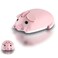 elec Space Cute Pig Design Wireless Mouse Dual Mode Bluetooth USB Mouse Silent Operation Ergonomic Perfect for Laptops PCs Ideal Gift for Animal Lovers and Family Pink