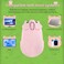 elec Space Cute Pig Design Wireless Mouse Dual Mode Bluetooth USB Mouse Silent Operation Ergonomic Perfect for Laptops PCs Ideal Gift for Animal Lovers and Family Pink