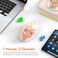 FMOUSE Cute Wireless Mouse Bluetooth 24GHz Dual Mode Silent Click AA Battery Powered Kawaii for Kids Students Teen Girls Compatible with Laptop Mac iPad PC Kerry Bear