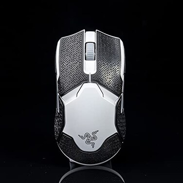 Hokeyio Mouse Grip Tape Sticker for Razer Viper Ultimate Wireless Non Slip Suck Sweat Pre Cut Black Crimping