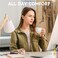 memzuoix Ergonomic Wireless Mouse 24G Optical Cordless 80012001600 DPI Vertical Computer Mouse for Laptop Mac PC Desktop Right Hand Large White