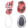 NOUKAJU Mouse Grip Tape for Logitech MX Vertical Rounded Curved Edges Mouse Feet SkatesSelfAdhesive PreCut SweatResistant Professional Mice Upgrade KitFoot pad Red Mouse Grip Tape