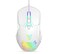ONITOON Wired USB Mouse Computer Mouse with RGB Lighting 4 Adjustable DPI Ergonomic Optical Office Mouse 7 Buttons Corded Mice for WindowPCLaptopDesktopMacChromebook White