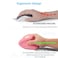OTYSRH Ergonomic Wireless Vertical Mouse Ergo Optical 24G Cordless Mouse Portable Travel Mice with 6 Buttons 3 Adjustable DPI 80012001600 for PC Laptop Desktop Pink