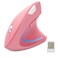OTYSRH Ergonomic Wireless Vertical Mouse Ergo Optical 24G Cordless Mouse Portable Travel Mice with 6 Buttons 3 Adjustable DPI 80012001600 for PC Laptop Desktop Pink