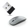 OUPARY Slim Silent Wireless Mouse Rechargeable UltraThin Ergonomic Design 24G Portable Computer Mouse for Office Home Notebook MacBook Windows Jiggler