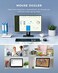 PEIOUS Wireless Mouse Jiggler Mouse for Laptop LED Mouse Rechargeable Computer Mice Mouse Mover Undetectable Random Movement with OnOff Button Keeps Computer Awake BlackGrey