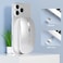 Uciefy Q5 Slim Rechargeable Wireless Mouse 24G Portable Optical Silent Ultra Thin Wireless Computer Mouse with USB Receiver and Type C Adapter Compatible with PC Laptop Notebook Desktop Silver