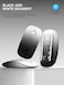 RAPIQUE Bluetooth Wireless Mouse BT51USB Dual Connectivity Quiet Click Low Power and 1600 DPI Portable Cordless Mouse for Laptop MacBook ProAir iPad White to Black