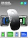 RAPIQUE Bluetooth Wireless Mouse BT51USB Dual Connectivity Quiet Click Low Power and 1600 DPI Portable Cordless Mouse for Laptop MacBook ProAir iPad White to Black