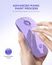 RAPIQUE Wireless Bluetooth Mouse Purple 1600 DPI Long Battery Life Dual Connectivity Quiet Click HighPrecision Optical Tracking Versatile Compatibility