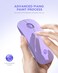 RAPIQUE Wireless Bluetooth Mouse Purple 1600 DPI Long Battery Life Dual Connectivity Quiet Click HighPrecision Optical Tracking Versatile Compatibility
