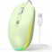 seenda Wired Mouse USB Computer Mice Wired with RGB Backlit Optical LED Mouse with Attached USB Cord for Laptops Notebooks Chromebook Green