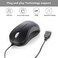 SOON GO Mini USB Wired Mouse for Laptop Office Business Notebook MacBook Desktop Chromebook PC Black