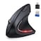 TECKNET Ergonomic Mouse Jiggler Bluetooth Wireless Vertical Mouse 4800 DPI Silent Mouse with 6 Adjustable DPI Levels 24GHz USB A C Mouse 6 Buttons Computer Mice Wide Compatibility