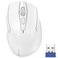 TECKNET Wireless Mouse 24G Ergonomic Optical Mouse Computer Mouse for Laptop PC Computer Chromebook Notebook 6 Buttons 24 Months Battery Life 2600 DPI 5 Adjustment Levels White