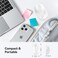 TECKNET Wireless Mouse 24G Ergonomic Optical Mouse Computer Mouse for Laptop PC Computer Chromebook Notebook 6 Buttons 24 Months Battery Life 2600 DPI 5 Adjustment Levels White