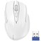 TECKNET Wireless Mouse 24G Ergonomic Optical Mouse Computer Mouse for Laptop PC Computer Chromebook Notebook 6 Buttons 24 Months Battery Life 2600 DPI 5 Adjustment Levels White