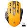 Uineer Wireless MouseUpgraded 24GHz Rechargeable Battery Level Visible Ergonomic Computer Mouse4 Levels DPI Wireless Mice for Laptop ComputerYellow