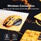 Uineer Wireless MouseUpgraded 24GHz Rechargeable Battery Level Visible Ergonomic Computer Mouse4 Levels DPI Wireless Mice for Laptop ComputerYellow