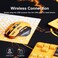 Uineer Wireless MouseUpgraded 24GHz Rechargeable Battery Level Visible Ergonomic Computer Mouse4 Levels DPI Wireless Mice for Laptop ComputerYellow