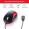 SOON GO USB Mouse 2 Pack Computer Mouse Ergonomic Optical Wired Mice for Office and HomeCompatible with Computer Laptop PC Desktop Red by SOONGO