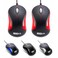 SOON GO USB Mouse 2 Pack Computer Mouse Ergonomic Optical Wired Mice for Office and HomeCompatible with Computer Laptop PC Desktop Red by SOONGO