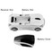 Usbkingdom Cool Sport Car Shaped 24GHz Wireless Mouse Optical Cordless Mice with USB Receiver for PC Laptop Computer 1600DPI 3 Buttons White