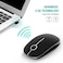 VssoPlor Wireless Mouse 24G Slim Portable Computer Laptop Mouse with Nano Receiver Quiet Silent Optical Mice for Notebook PC Laptop ComputerBlack and Silver