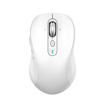 INFINMIND Wireless Bluetooth Mouse RechargeableUSBBT2Multi Device Quiet Ergo Computer MouseMetal 4Way Super Scrolling 3200 DPI10 ButtonPlugPlayCordless Mice for LaptopTabletMaciPadPCPhoneWhite