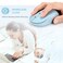 seenda Wireless Mouse 24G Noiseless Mouse with USB Receiver Portable Computer Mice for PC Tablet Laptop with Windows System Light Blue