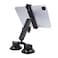 FPN Tablet Mount with Dual Suction Cup Base for Truck Car Windshield Aluminum Arm Heavy Duty Tablet Suction Holder for Window Compatible with iPad Pro 129 Air Mini 6513 Tablets