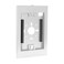 Mount-It! MountIt AntiTheft iPad Kiosk Wall Mount Lockable LowProfile Steel Enclosure for Retail Commercial Use iPad Gen 711 A16 Pro Air 75x75 VESA Flush Tablet Mount White