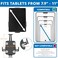 Mount-It! MountIt AntiTheft Tablet Wall Mount Lockable Adjustable Clamps for Tablets 7911 Inches Full Motion Tilt Swivel Rotation VESA 75x75 Perfect for Retail Office Hotels Black