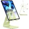 OMOTON Adjustable Tablet Stand for Desk Upgraded Longer Arms for Greater Stability T2 Tablet Holder with Hollow Design for Bigger Sized Phones and Tablets Such as iPad ProAirMini Green
